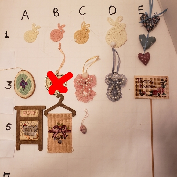 HAND CRAFTED Crochet Flower Egg Bunny Butterfly  Pick 4 - Picture 11 of 12